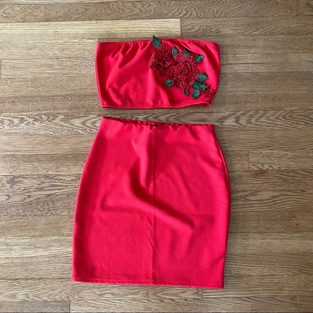 DONATED Tube top & Mini Skirt Co-ord Set